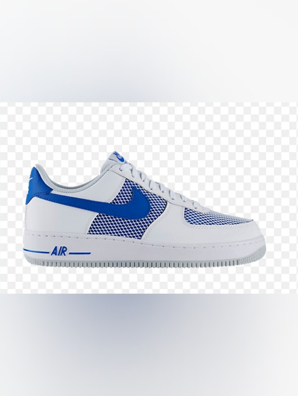 NIKE AIR FORCE 1 LOW HYPER COBALT- PURE PLATINUM SNEAKERS SIZE 13 . 2014.